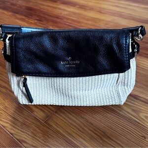 Kate Spade Black and Cream Crossbody Bag